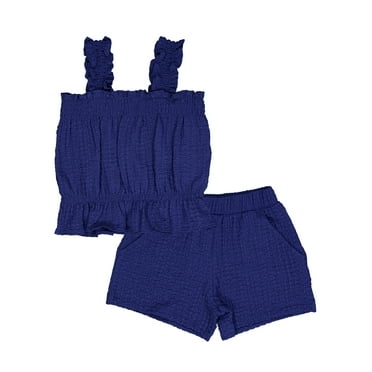 Wonder Nation Girls Textured Tank & Short, Sizes 4-18 & Plus