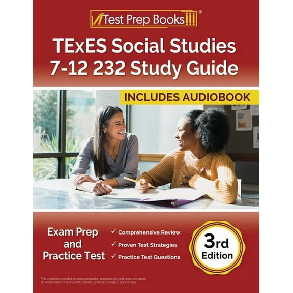 TExES Social Studies 7-12 232 Study Guide: Exam Prep and Practice Test [3rd Edition], (Paperback)