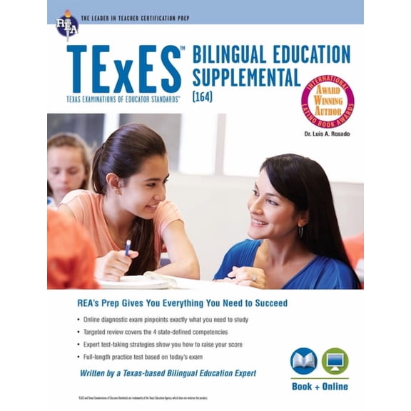 Texes Teacher Certification Test Prep TExES Bilingual Education Supplemental (164) Book + Online, (Paperback)