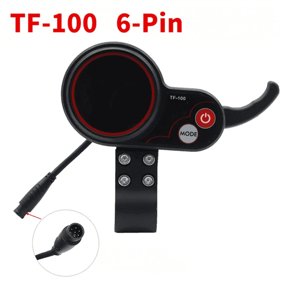 TF-100 Electric Scooter Instrument Display Panel Accelerator Controller Power Switch Throttle Handlebar Refitting Accessories 6Pin