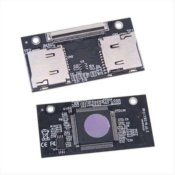 TF Adapter Card Dual TF Card to ZIF Anti-Interference Connection Card Suitable for Computer and Game Consoles