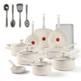 thumbnail image 1 of T-fal Easy Care 20 Piece Nonstick Cookware Set, Pots and Pans, Beige, 1 of 10
