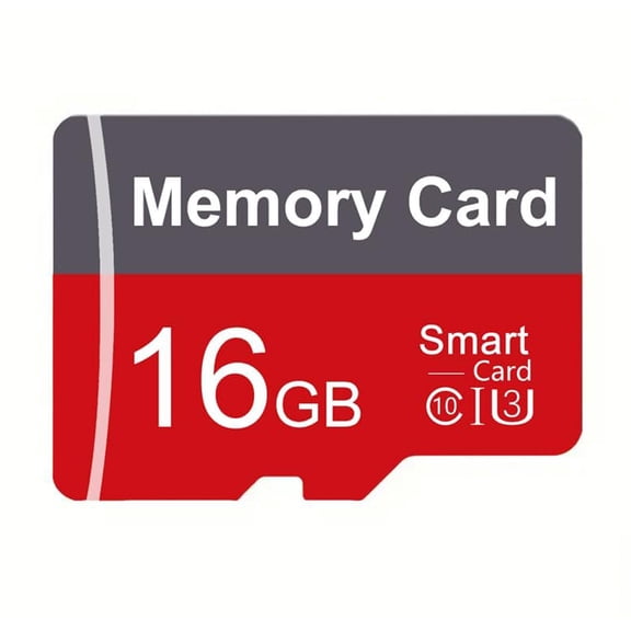 TF Card 16GB with Adapter, High Speed Memory Card, UHS-I C10 A1 Memory TF Card for Tablet/Mobile Phone/Camera/Car Audio/Game Console