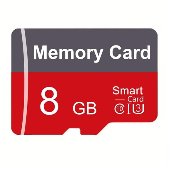 TF Card 8GB with Adapter, High Speed Memory Card, UHS-I C10 A1 Memory TF Card for Tablet/Mobile Phone/Camera/Car Audio/Game Console