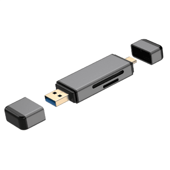 TF Card Reader OTG Adapter USB3.0 Flash Drive SD TF Card Reader Type C to SD Adapter Mobile Accessories,1 x TF Card Reader,Grey