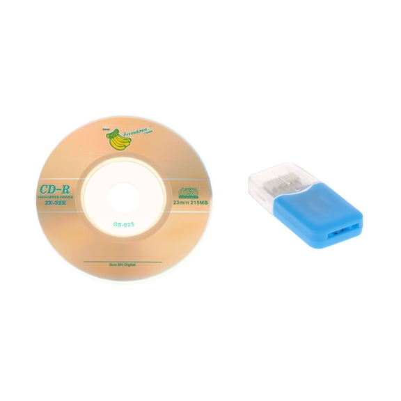 TF Card Reader Writer With Adapter Converter For  DC Game Player - Blue