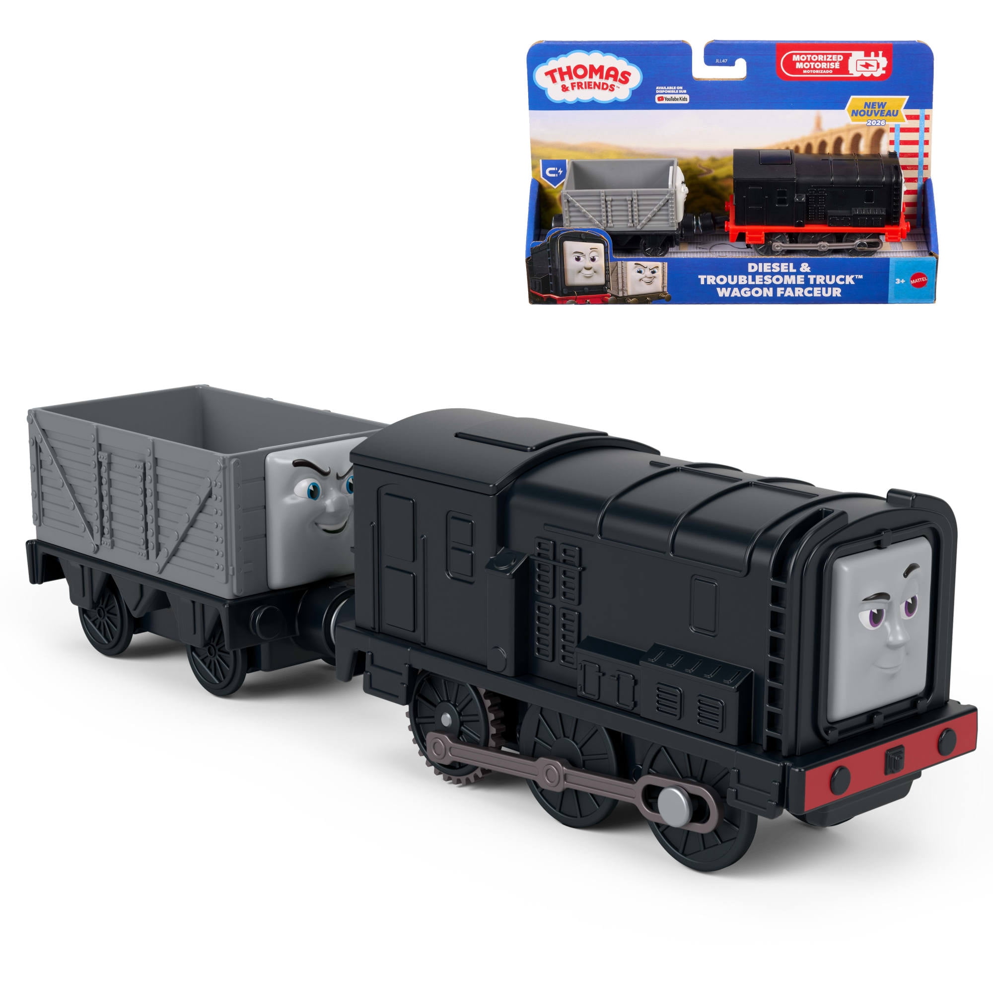 Thomas & Friends by Fisher-Price Motorized Engine, Battery-Powered Toy Train (Styles May Vary)