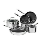 T-fal Ceramic HybridMesh Stainless Steel, 10 Piece Cookware Set