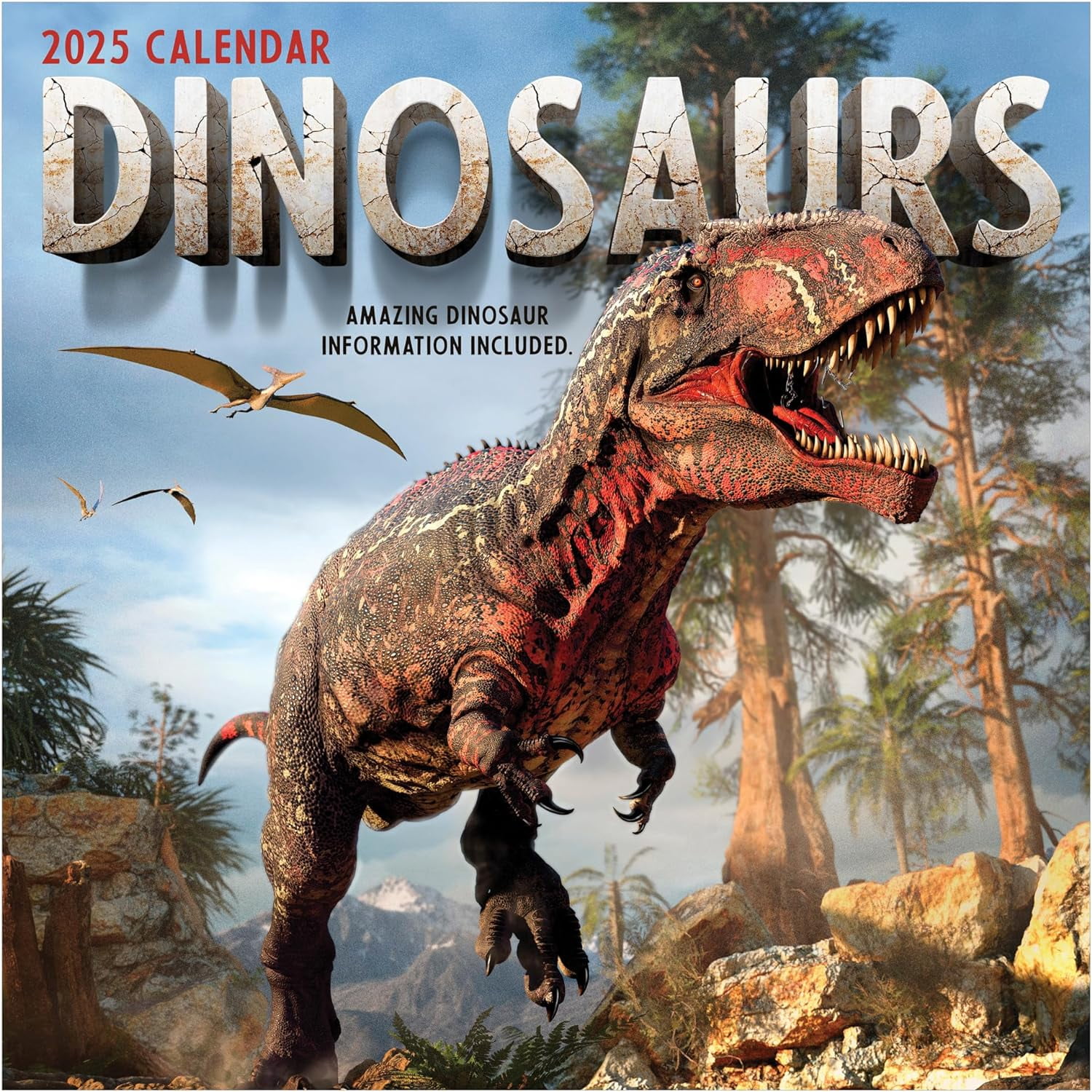 2025 Dinosaurs Wall Calendar