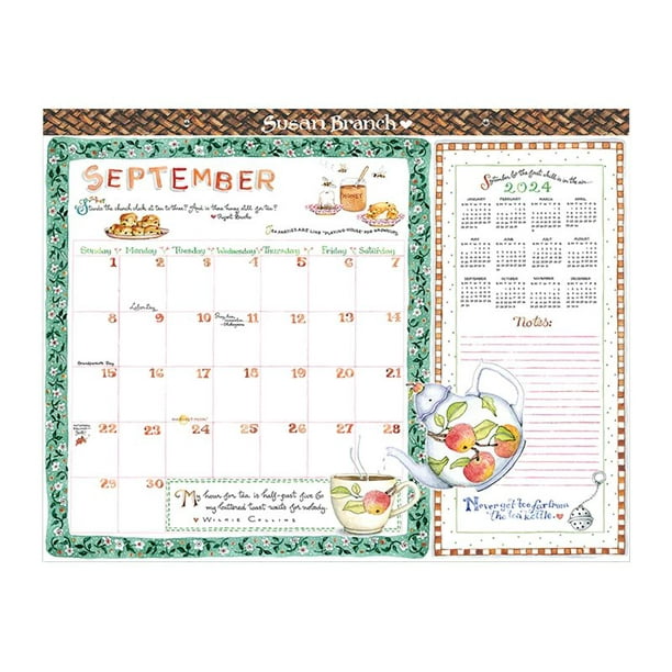 TF Publishing Desk pad monthly blotter calendar desktop 2025