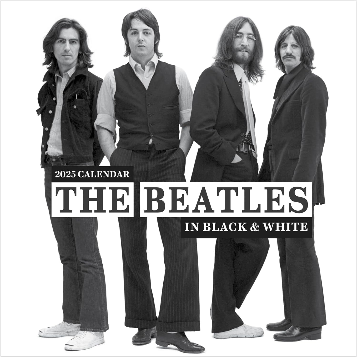 TF PUBLISHING 2025 The Beatles: British Invasion Wall Calendar