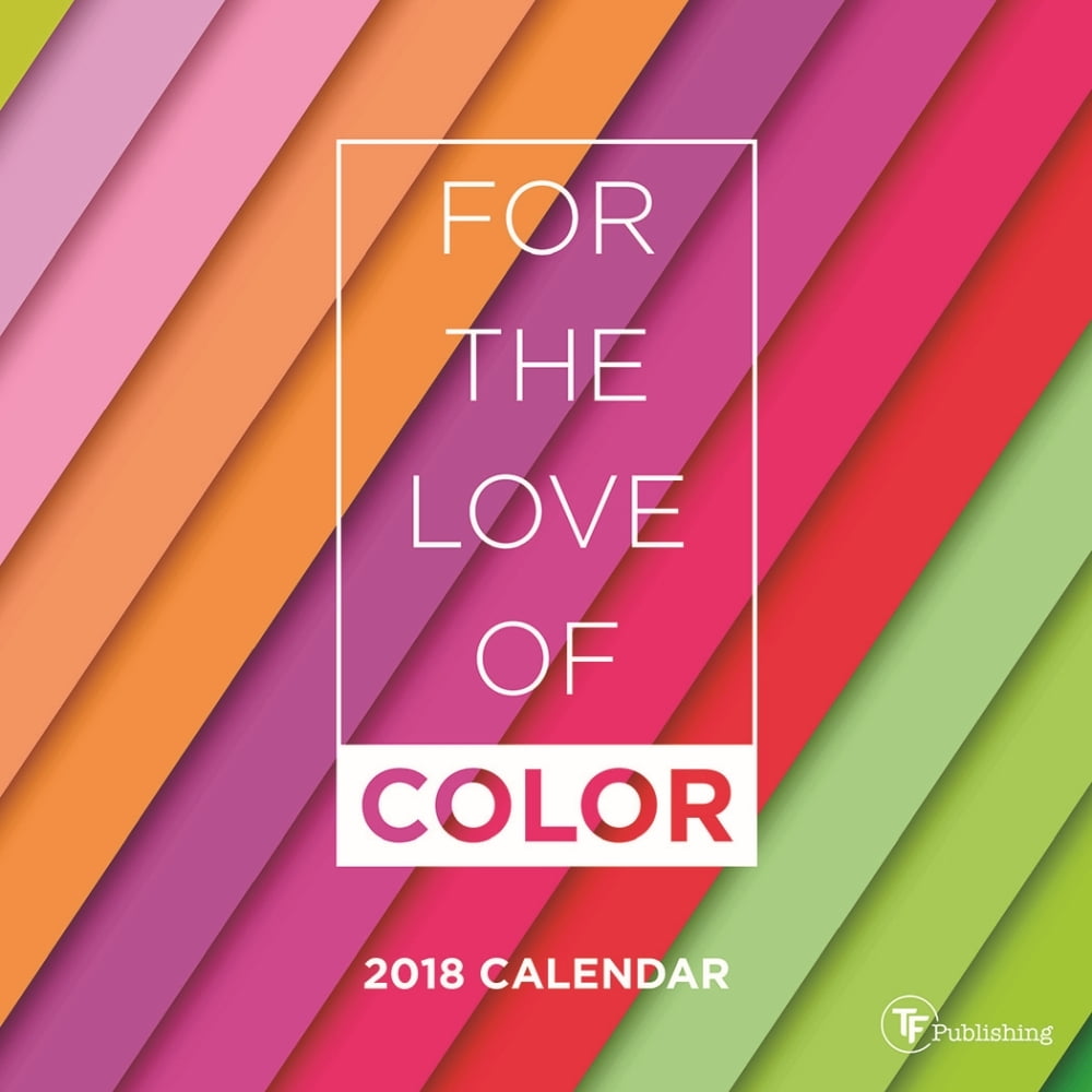 For The Love Of Color Wall Calendar 2025