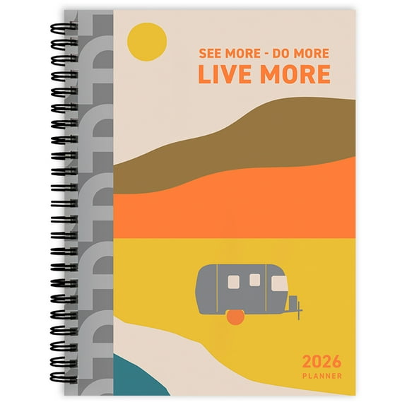 TF Publishing 2026 Airstream Medium Weekly Monthly Planner - 6.5in x 8in