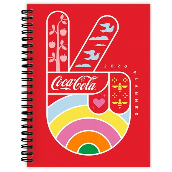 TF Publishing 2026 Coca-Cola Medium Weekly Monthly Planner - 6.5in x 8in