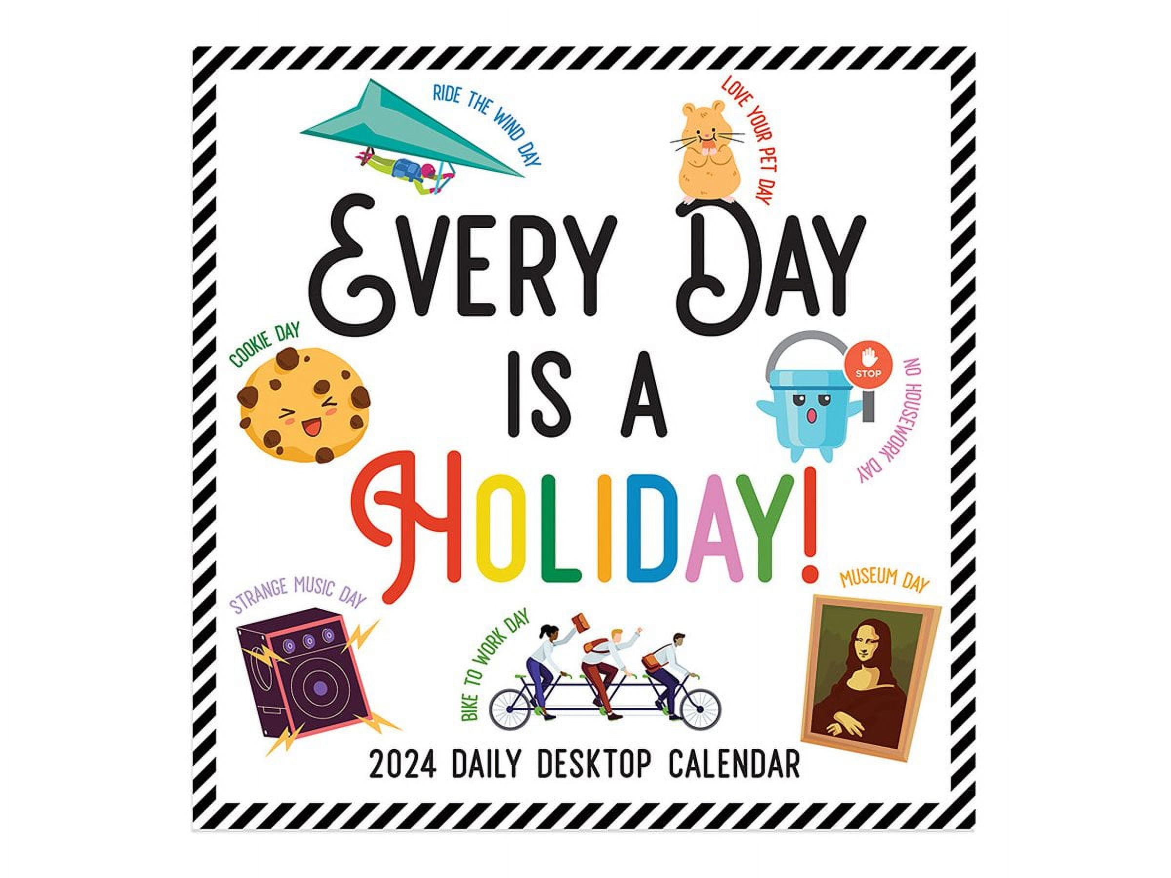 TF Publishing Calendar desktop 2024 every day's a holiday day