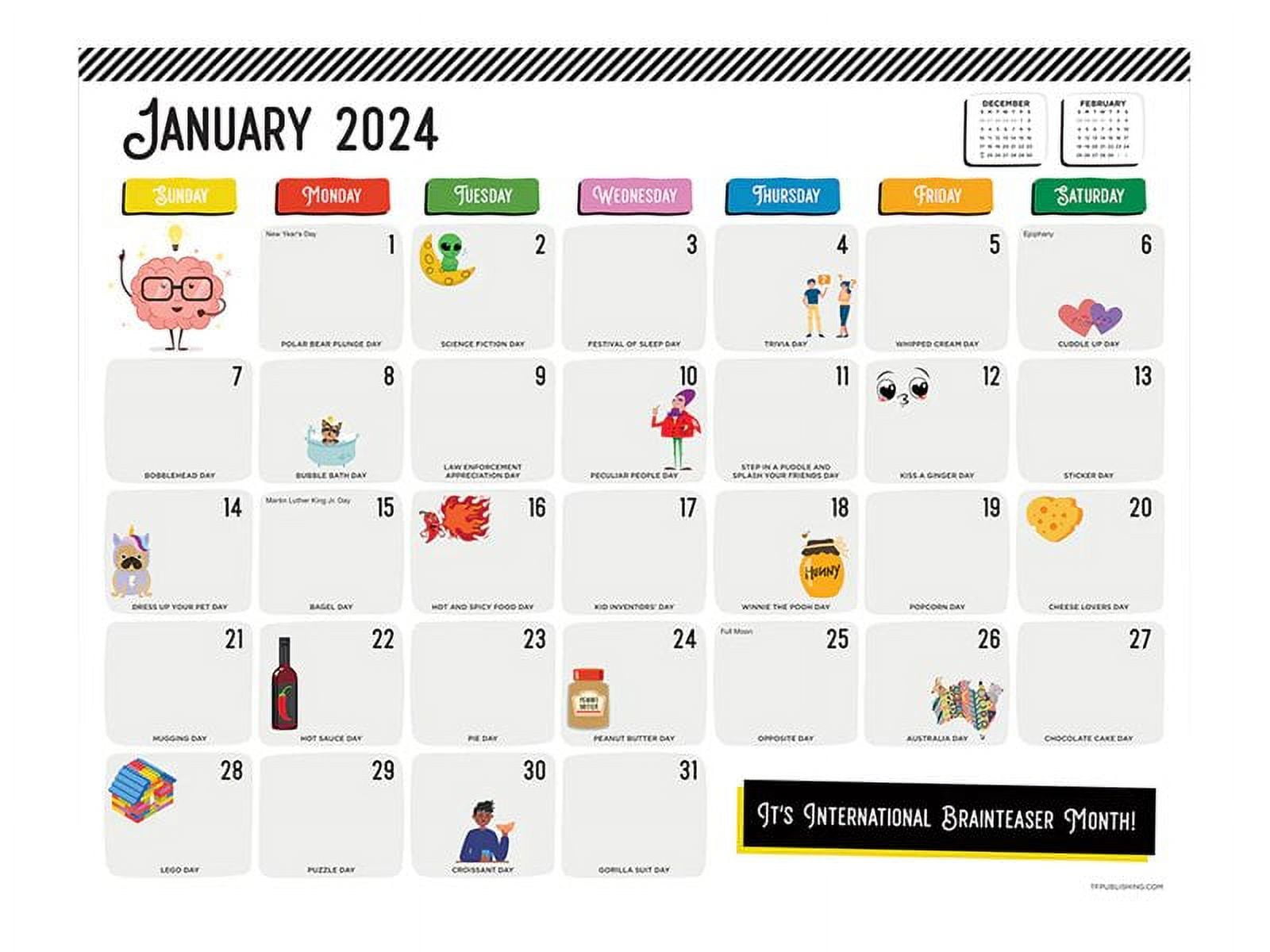 TF Publishing Desk pad monthly blotter calendar desktop 2024