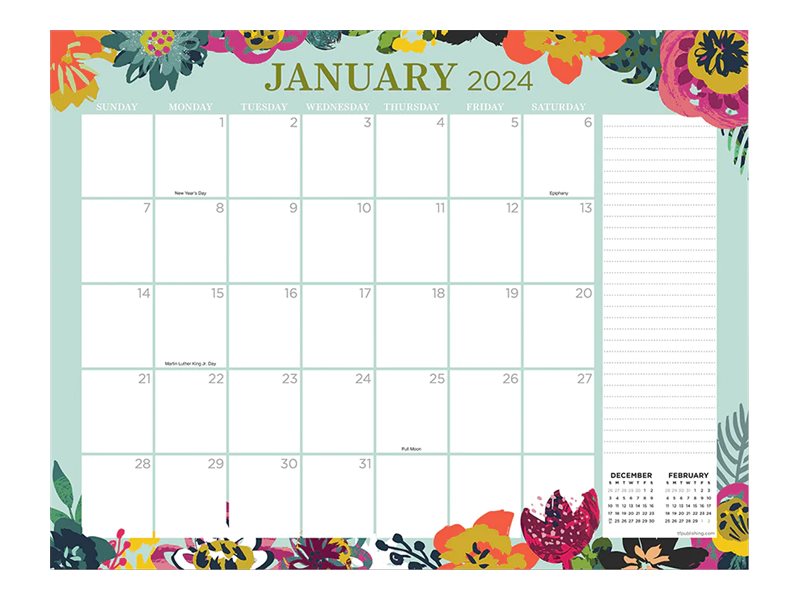TF Publishing Desk pad monthly blotter calendar desktop 2024
