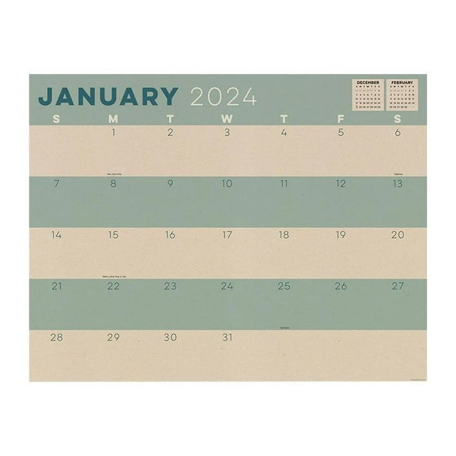 TF Publishing Desk pad monthly blotter calendar desktop 2024