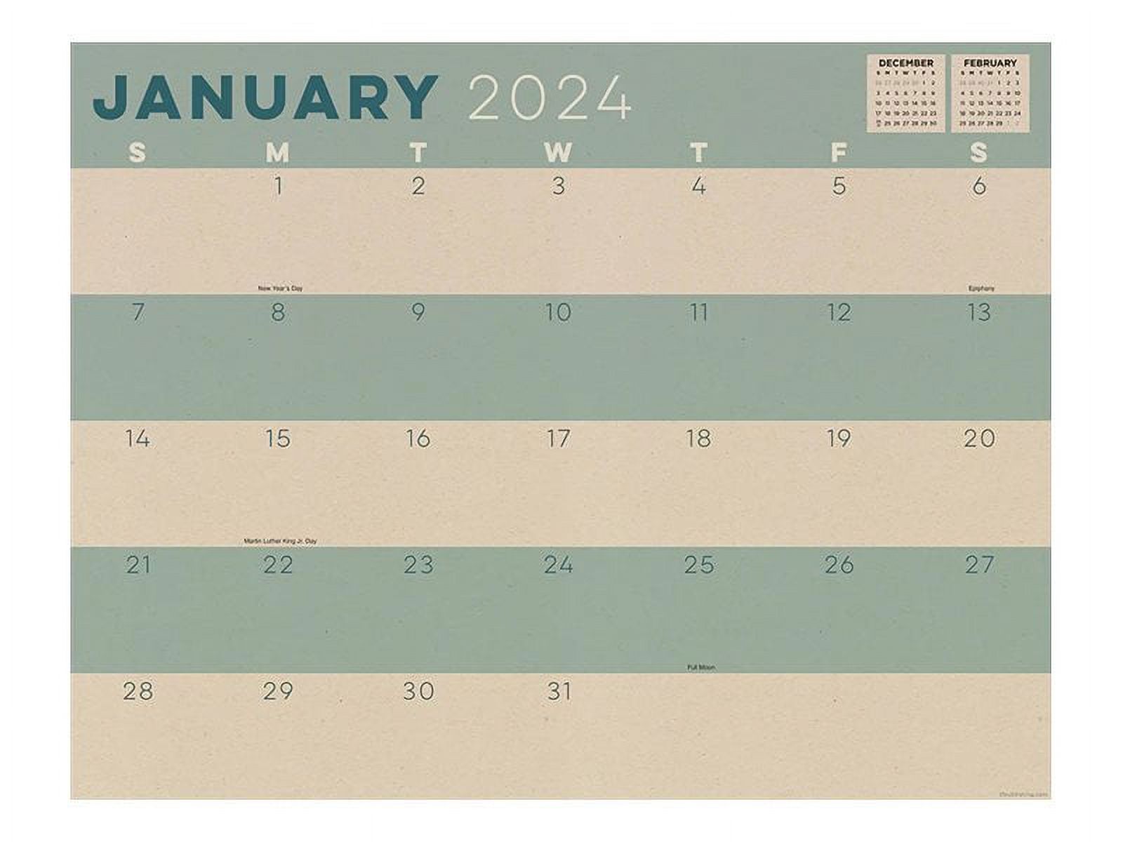 TF Publishing Desk pad monthly blotter calendar desktop 2024