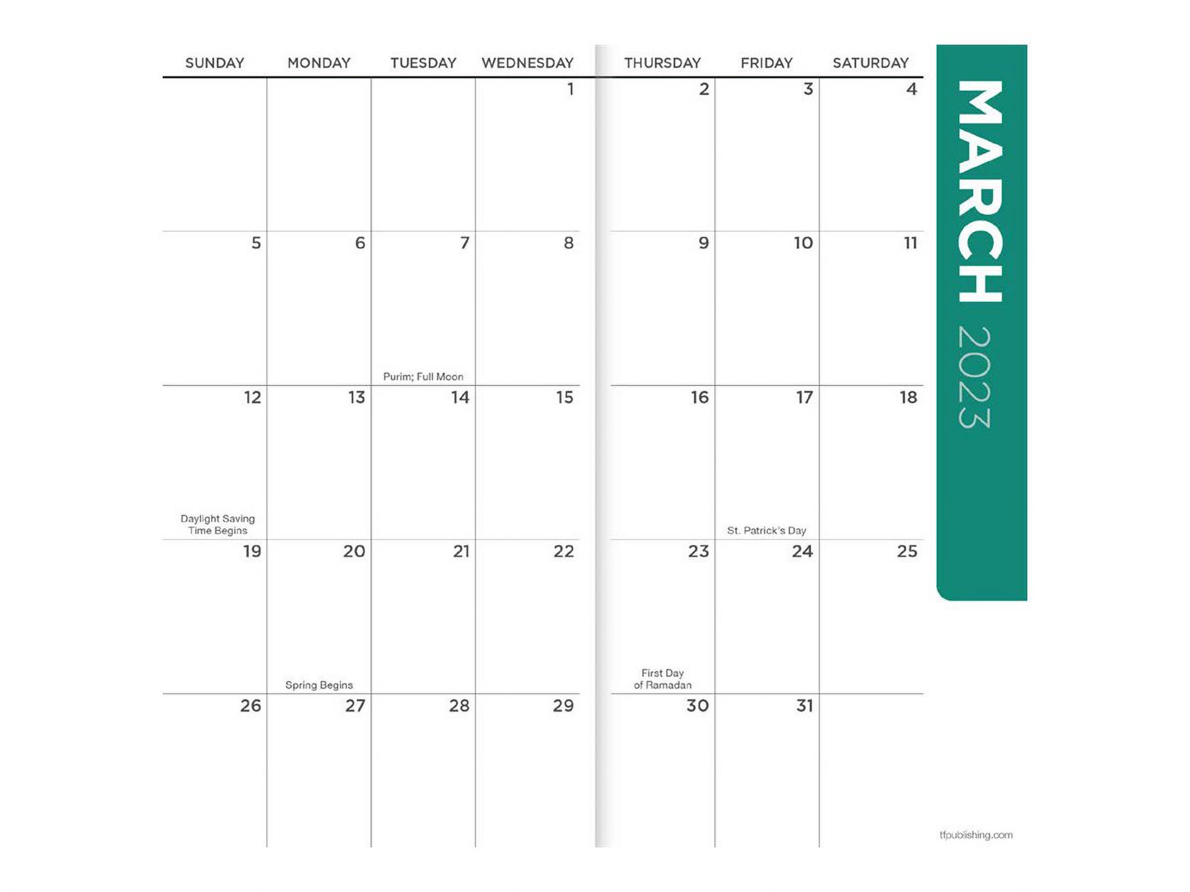 TF Publishing Monthly Planner Desktop 2023 2024 Gray Month To Tf publishing monthly planner desktop 2023 2024 gray month to