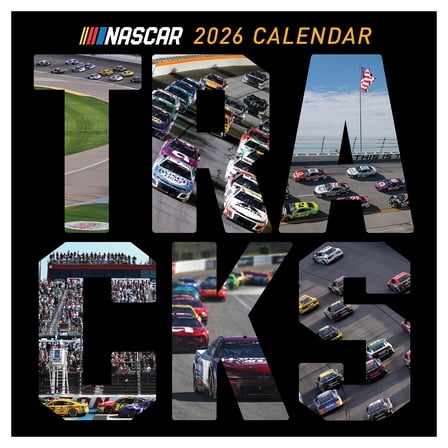 NASCAR 12" x 12" 2026 Tracks Wall Calendar