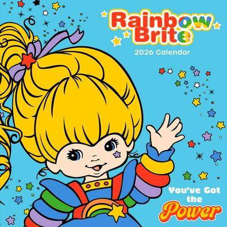 TF Publishing, Rainbow Brite 2026 Wall Calendar, 12'' X 12'', 12-Month Calendar with Stapled Binding
