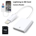 thumbnail image 1 of TF & SD Memory Card Reader Camera Reader Adapter for iPhone iPad Plug and Play, 1 of 7