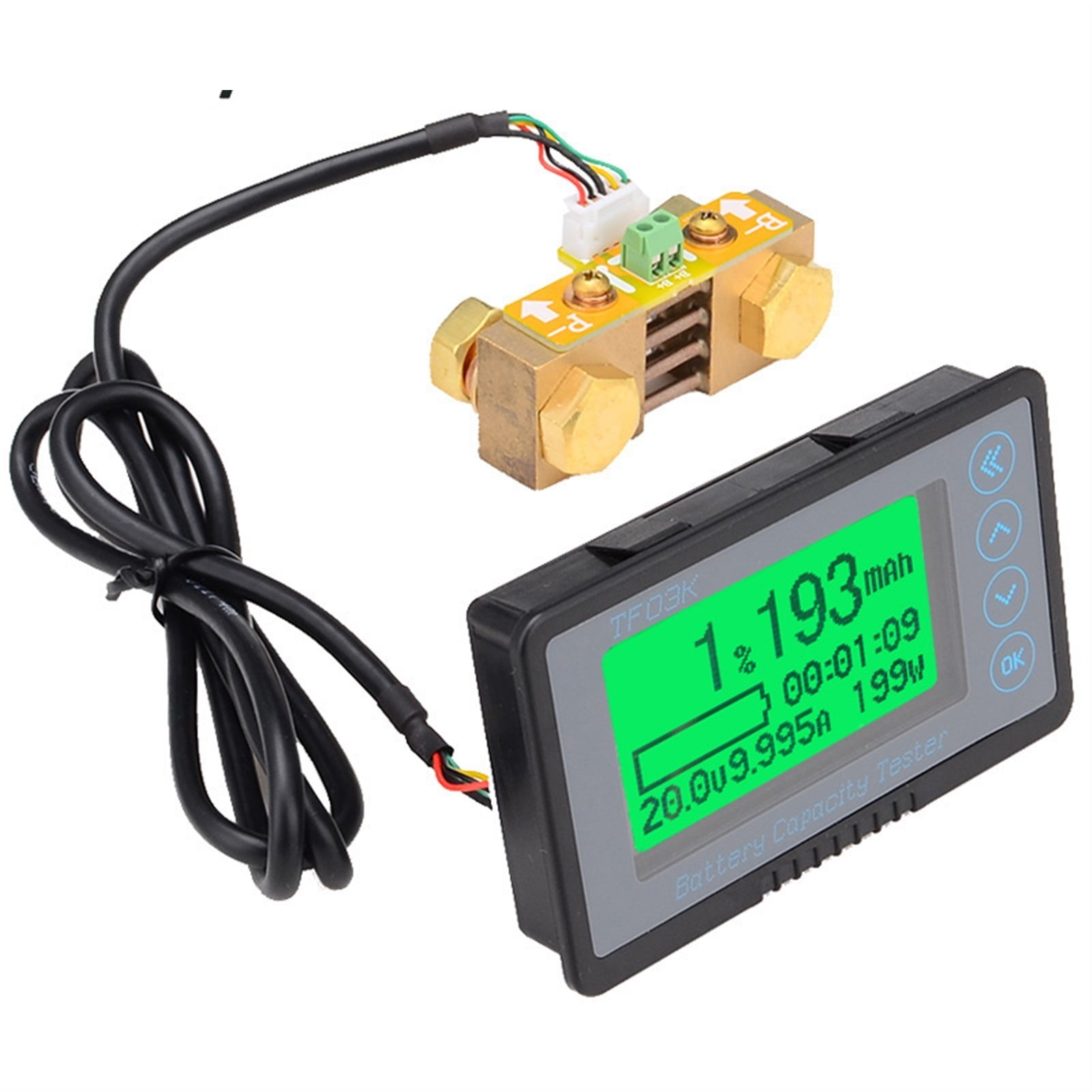 DC 8 80V 50A 100A 350A TR16 Coulomb Counter Meter Battery Capacity Ind Ammeter Voltmeter Battery 1200x1200