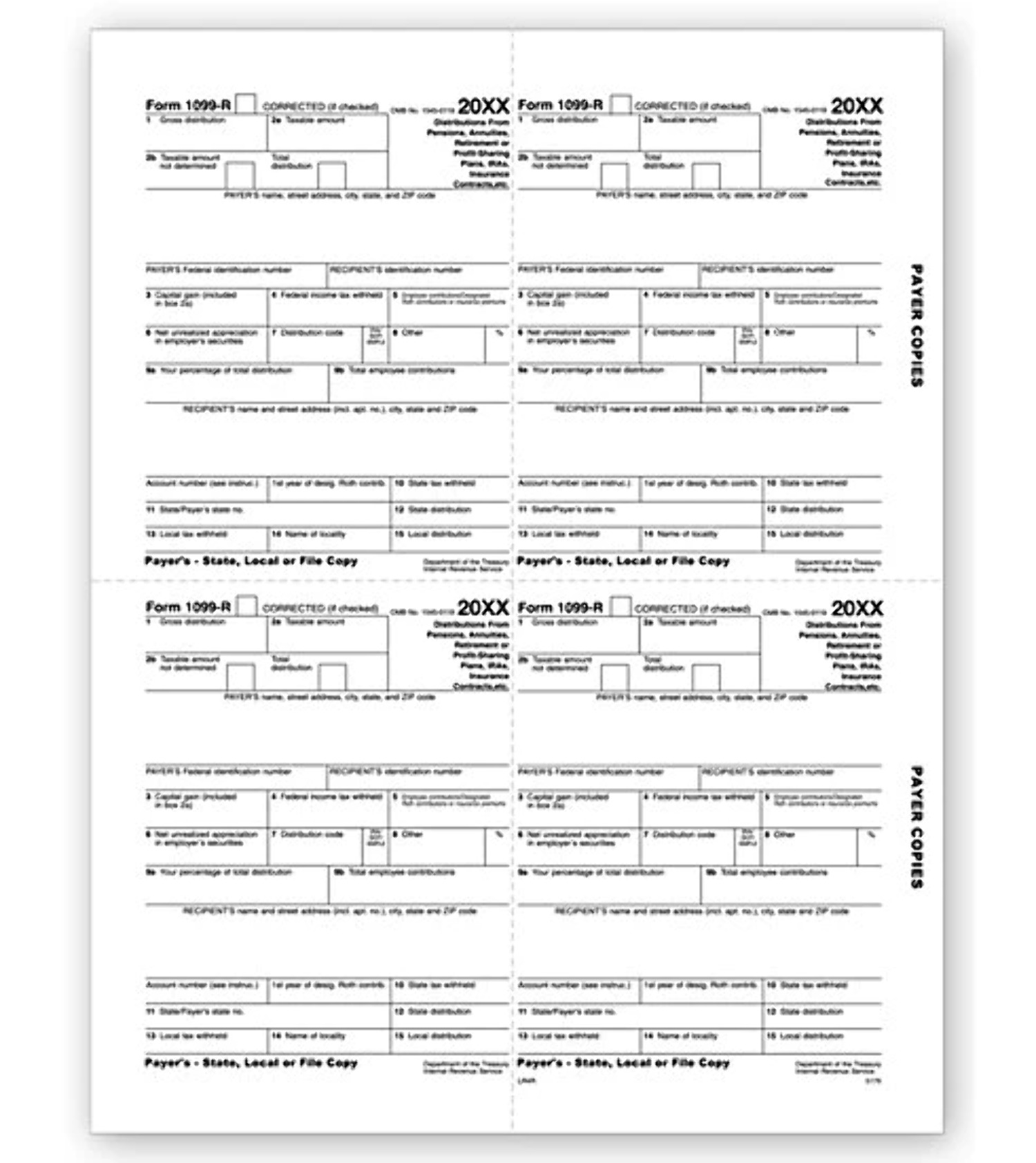 TF5176 2023 Laser 1099 R 4 Up Payer State Local Or File Copy 8 1 2 X 11 tf5176-2023-laser-1099-r-4-up-payer-state-local-or-file-copy-8-1-2-x-11