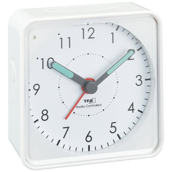 TFA Dostmann 60.1510.02Picco Radio-Controlled Alarm Clock White