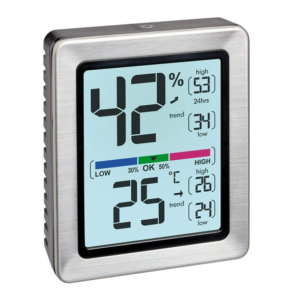 TFA Dostmann digital thermo-hygrometer Exacto, 30.5047.54, indoor, accurate temperature and hum