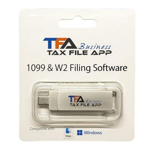 TFA Software for Tax Form Filing, Print, Mail, and efile W2 and 1099 Forms for Windows and Mac