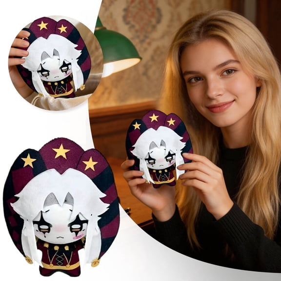 TFC Pierrot Plush Toy Freak Circu Game Character Stuffed Doll Toy(Red-10cm-Pierrot A)