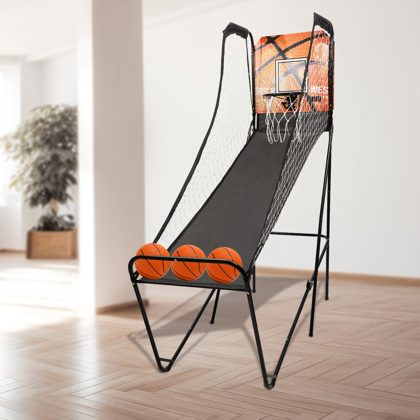 TFCFL 1 Player Basketball Arcade Game Indoor Electronic Hoops Shot W