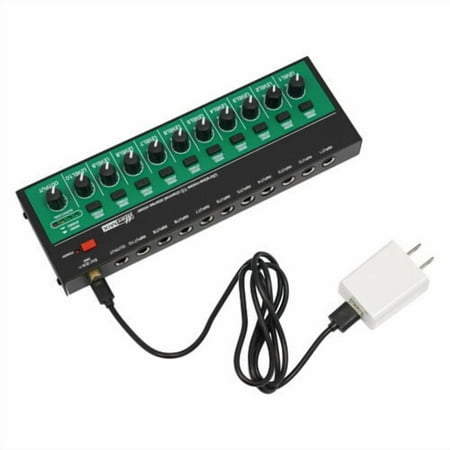 TFCFL 10 Channel Audio Mixer Professional Live Studio Mixing Console w/ USB Charging Cable & Plug