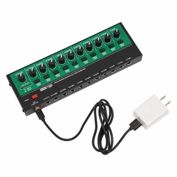 TFCFL 10 Channel Audio Mixer Professional Live Studio Mixing Console w/ USB Charging Cable & Plug