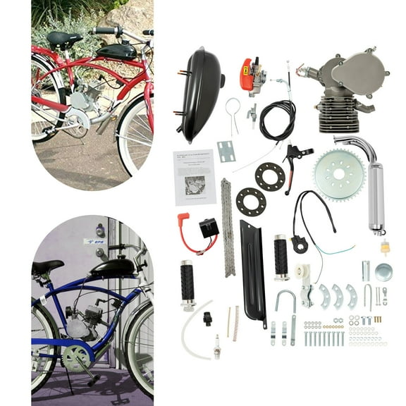 TFCFL 110CC 2-Stroke Complete Electric Bicycle Engine Kit Motorized Bike Gasoline Engine Motor Kit