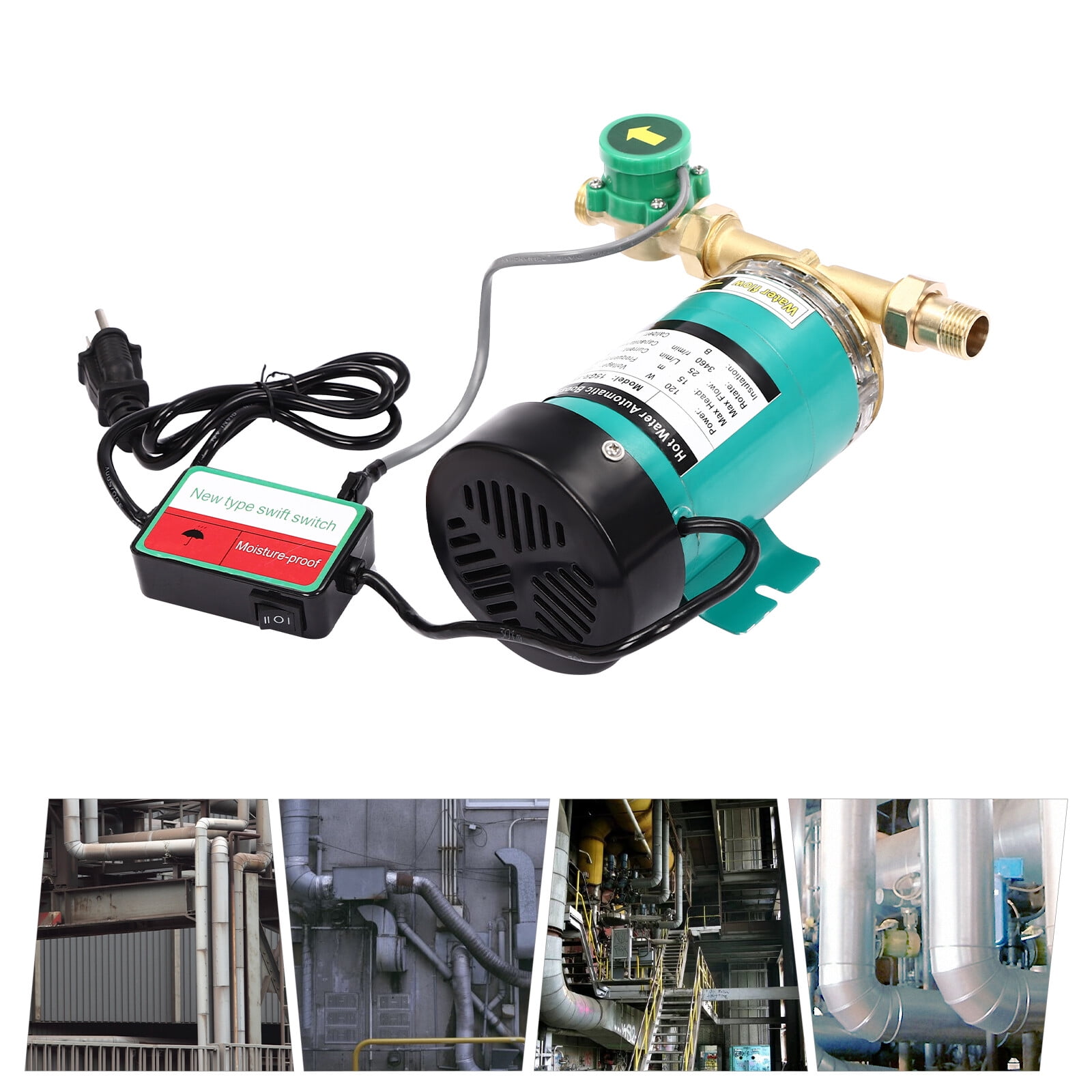 TFCFL 120W 3/4 Inch Outlet  Water Pressure Booster Pump Automatic Pressure Pump 21.7PSI IP45