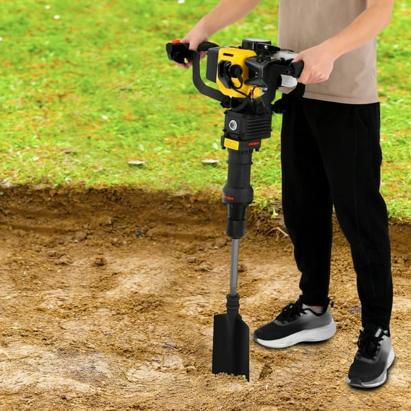 TFCFL 1250W 2-Stroke Gas Power Tree Digger Tree Digging Machine Tree Digger with Shovel 6500RPM