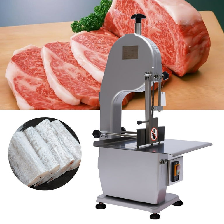 TFCFL 1500W Electric Meat Bone Saw Machine Meat Bone Cutting Band Cutter  w/2 Saw Blade 