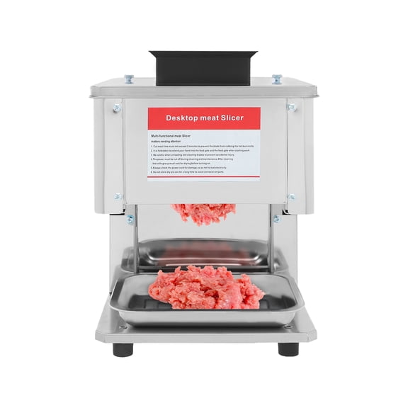 TFCFL 1500W Meat Slicer Commercial Machine Stainless Steel Meat Cutter for Pork Chicken Fish 5mm