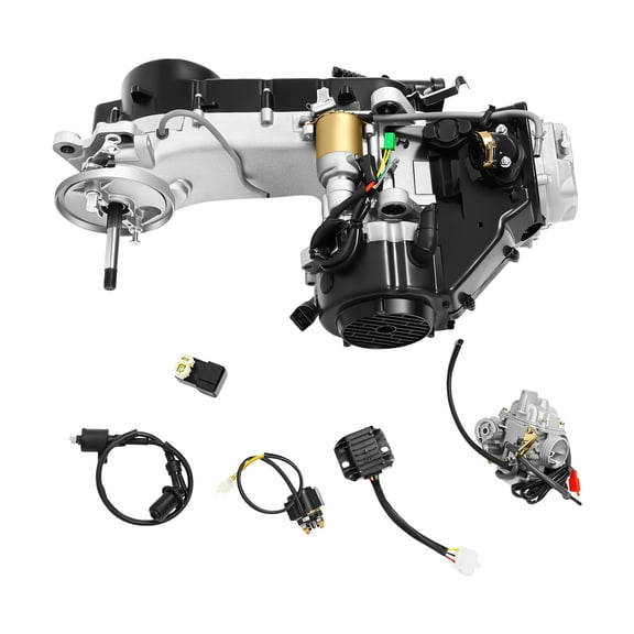 TFCFL 150CC 4-Stroke GY6 Complete Engine Motor CVT for Scooter ATV Go Kart 11'' Long Case Engine Motor