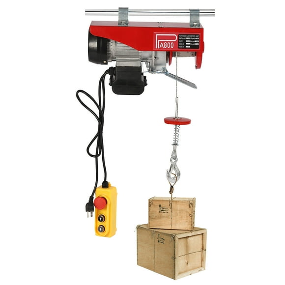 TFCFL 1763lbs Electric Hoist Wired Remote Control Garage Attics Lift Crane Winch 110V