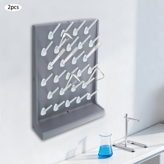 TFCFL 2 PCS Lab Drying Draining Racks Drying Rack For Lab Supply Glassware Drying Rack 27/54 Pegs