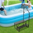 thumbnail image 1 of TFCFL 2-Step Porch Steps Stool Ladder Swimming Pool Ladder w/ Handrails Floor Mounted Step Ladder, 1 of 19