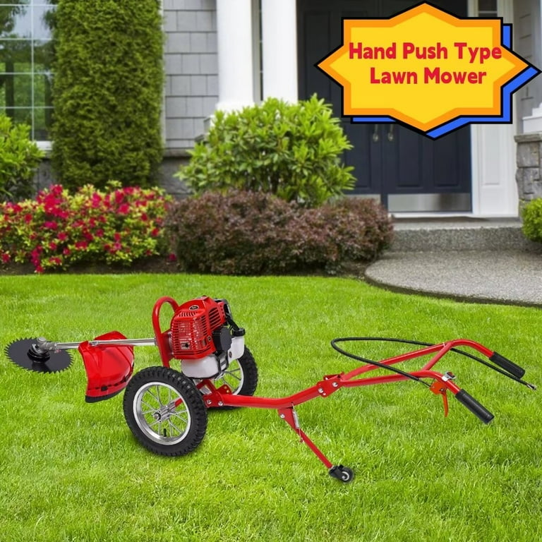 Hand push best sale grass cutter