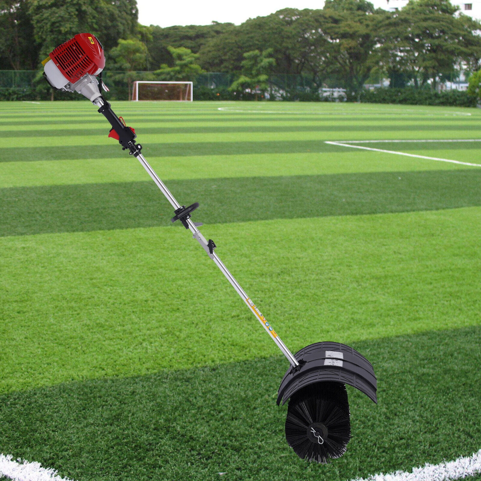 TFCFL 2Stroke 52cc Handheld Gas Power Broom Sweeper Driveway Turf Snow