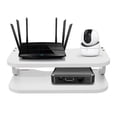 thumbnail image 1 of TFCFL 2 Tiers Set-top Box Shelf Wall Mount Floating Shelf Open Storage Shelf Router Holder Rack, 1 of 19