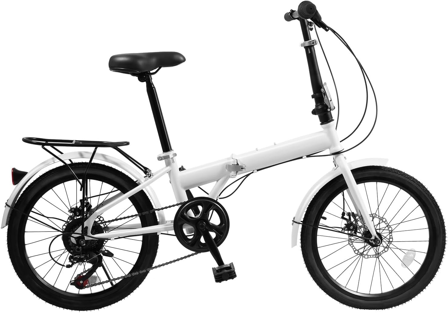 TFCFL 20 Inch Folding Bike, Foldable Bicycle with 7 Speed Gears,Height