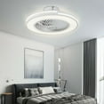 thumbnail image 1 of TFCFL 20'' Modern Invisible Ceiling Fan Light Bladeless Fan Chandelier LED Pendant Lamp w/ Remote, 1 of 12